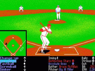 Hardball II screenshot 2 for Amiga
